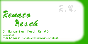 renato mesch business card